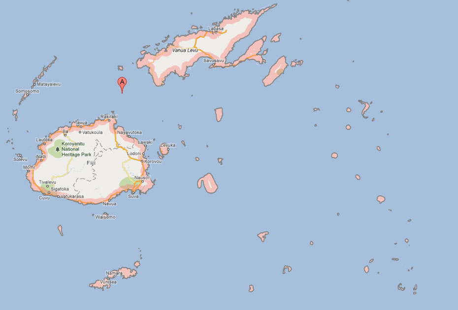 map of fiji
